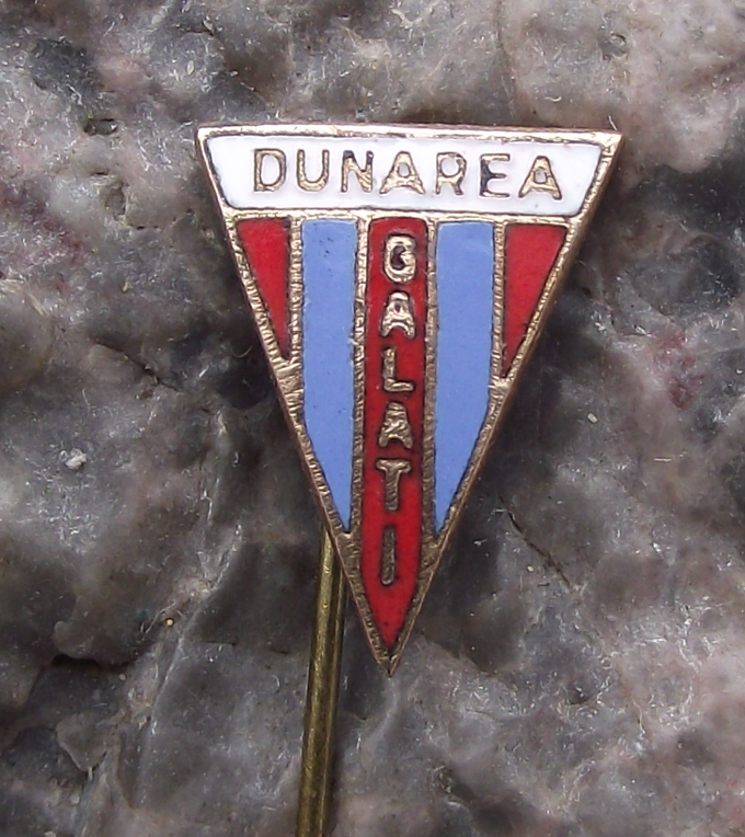 Vintage CSM Dunărea Galați Football Club Romania Soccer Pin Badge