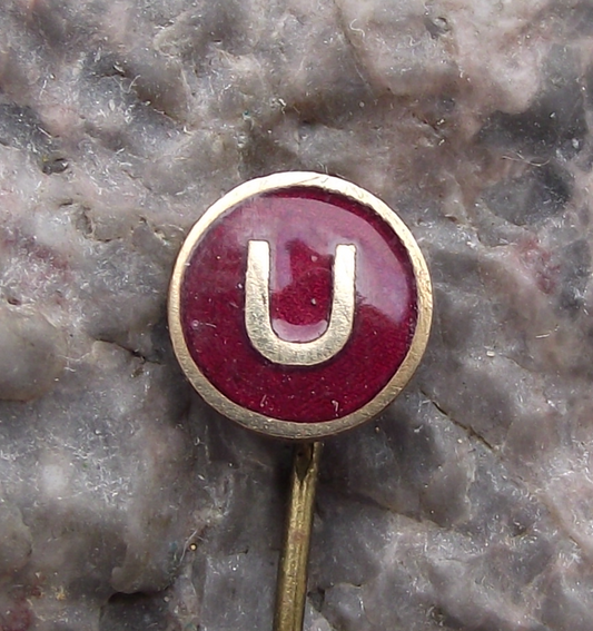 Vintage Small Universitatea Cluj Football Club Romania Soccer Pin Badge