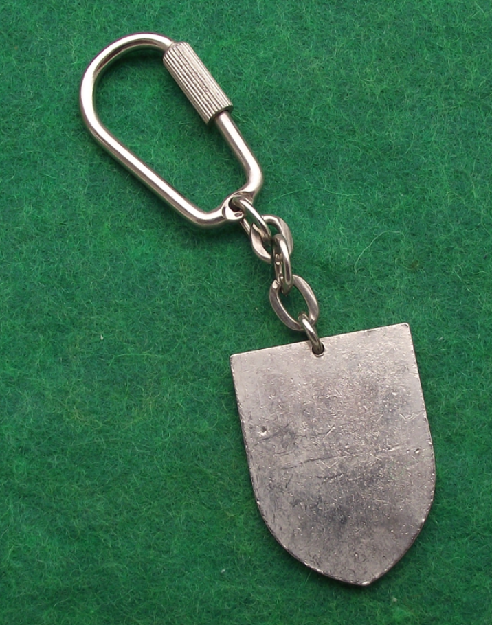 Vintage Flag of Monaco Red and White Diamonds Key Chain Keyring