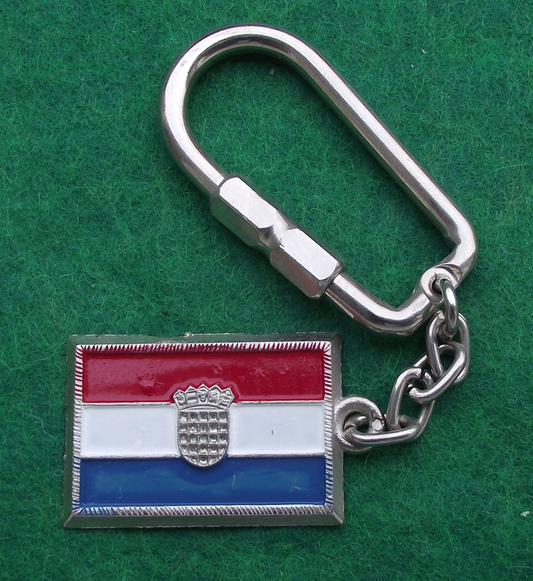 Vintage Croatia Croatian National Flag Keyring