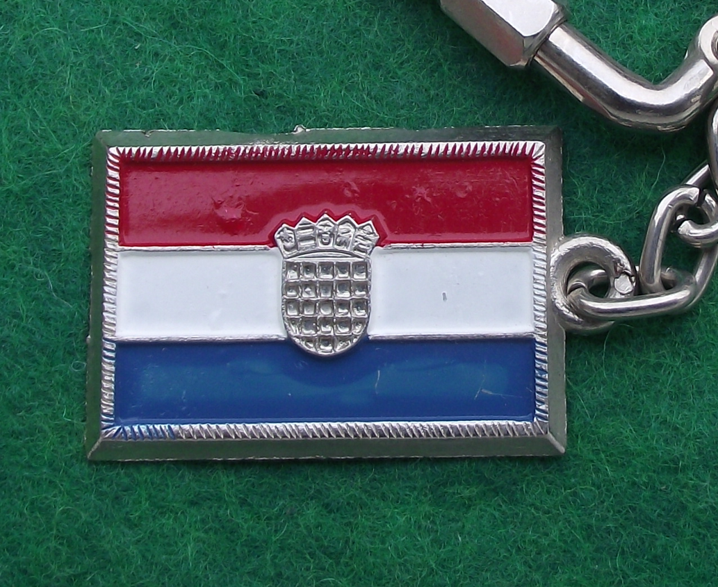 Vintage Croatia Croatian National Flag Keyring