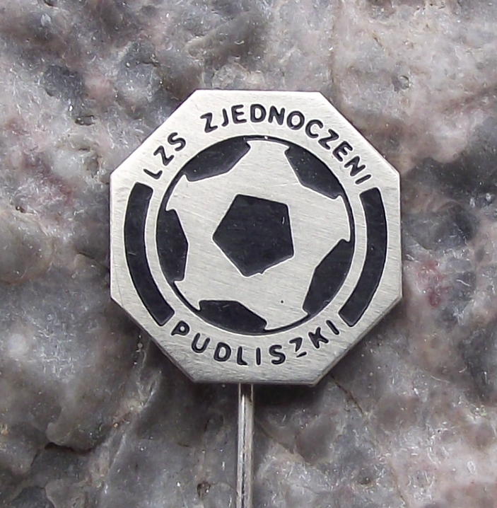 Vintage LZS Zjednoczeni Pudliszki Poland Football Club Pin Badge