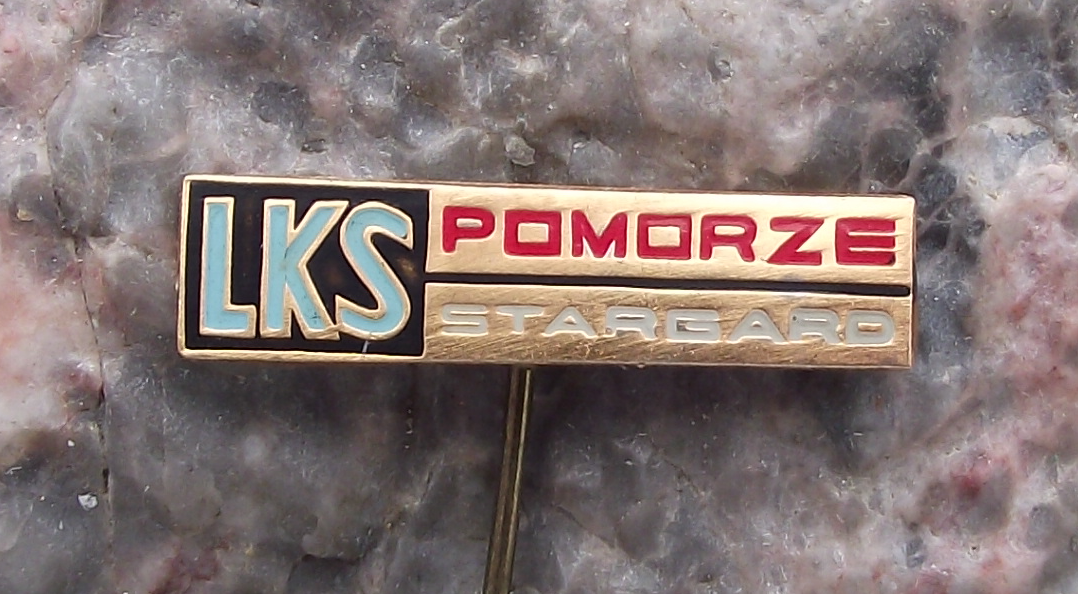 Vintage LKS Pomorze Stargard Poland Football Club Pin Badge