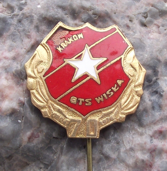 1976 GTS Wisła Kraków 70th Anniversary Poland Football Club Pin Badge