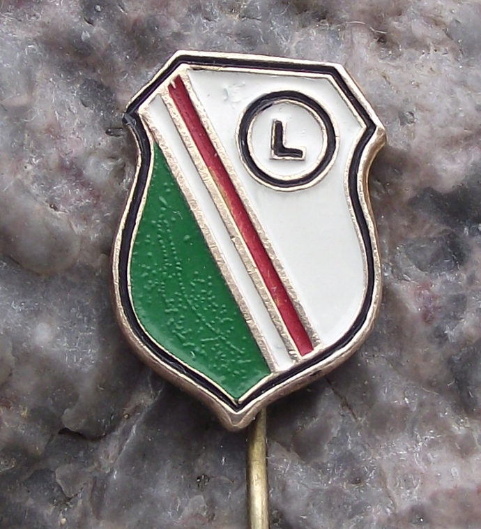 Vintage Legia Warsaw Poland Sports Football Club Pin Badge
