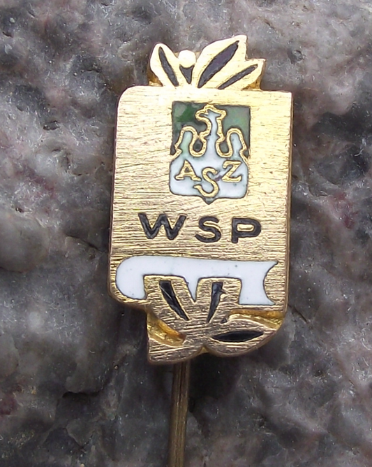 Vintage AZS Polish University Sports Association Football Club Pin Badge
