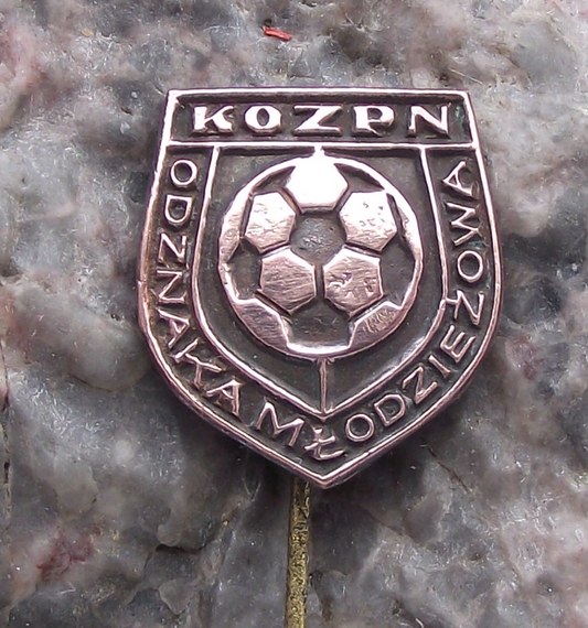 Vintage Łódź District Football Association Youth Club Pin Badge