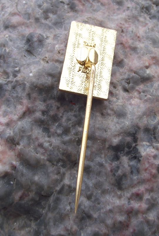 Vintage Slavia Prague Czechoslovakia Women's Football Club Pin Badge