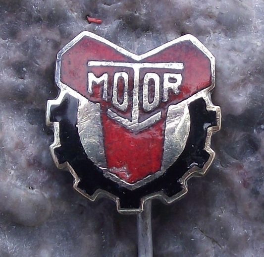 Vintage BSG Motor East German GDR DDR Football Soccer Team Pin Badge