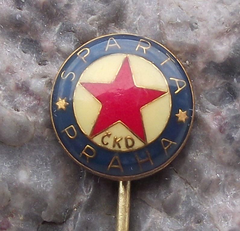 Vintage AC Sparta Prague FC Praha CKD Football Soccer Club Pin Badge