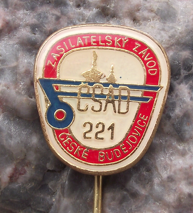 Vintage Ceske Budejovice CSAD Route 221 State Bus Coach Transport Pin Badge