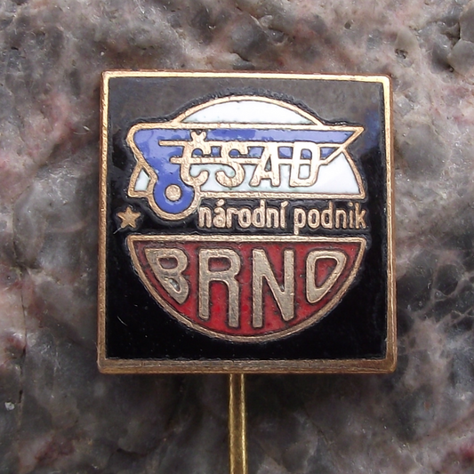 Vintage Czechoslovakia City of Brno CSAD State Bus Transport Company Pin Badge