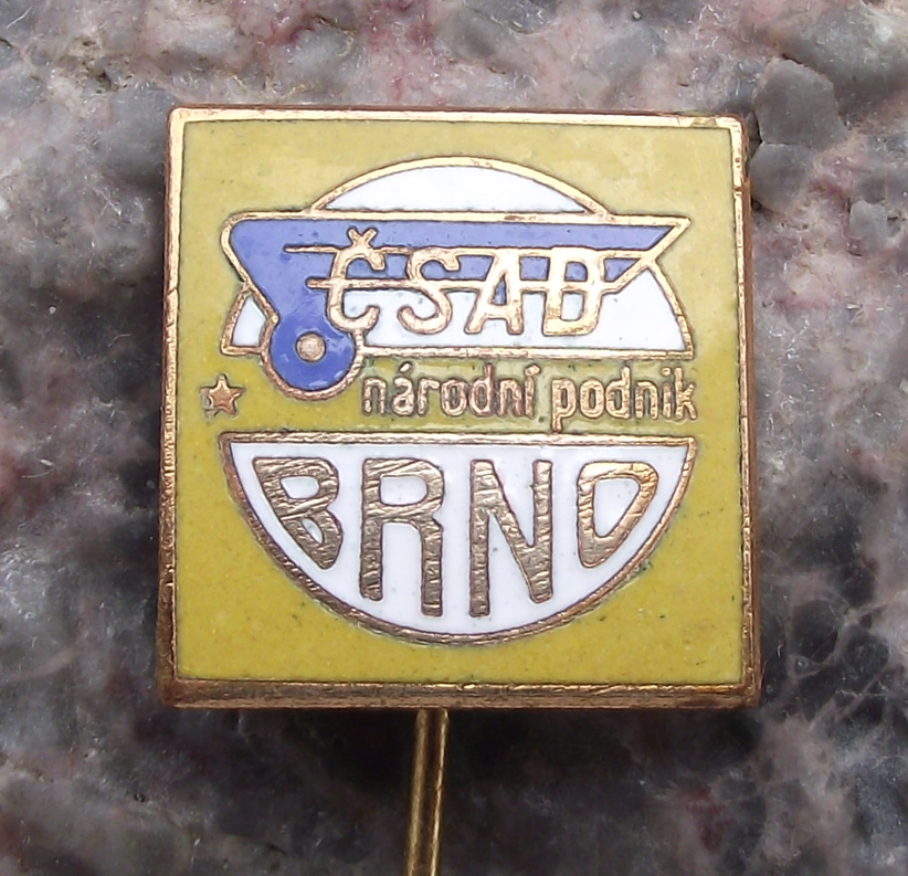 Vintage Czechoslovakia City of Brno CSAD State Bus Transport Company Pin Badge
