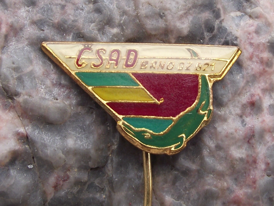 Vintage Czech City of Brno CSAD Route 621 State Bus Coach Company Pin Badge