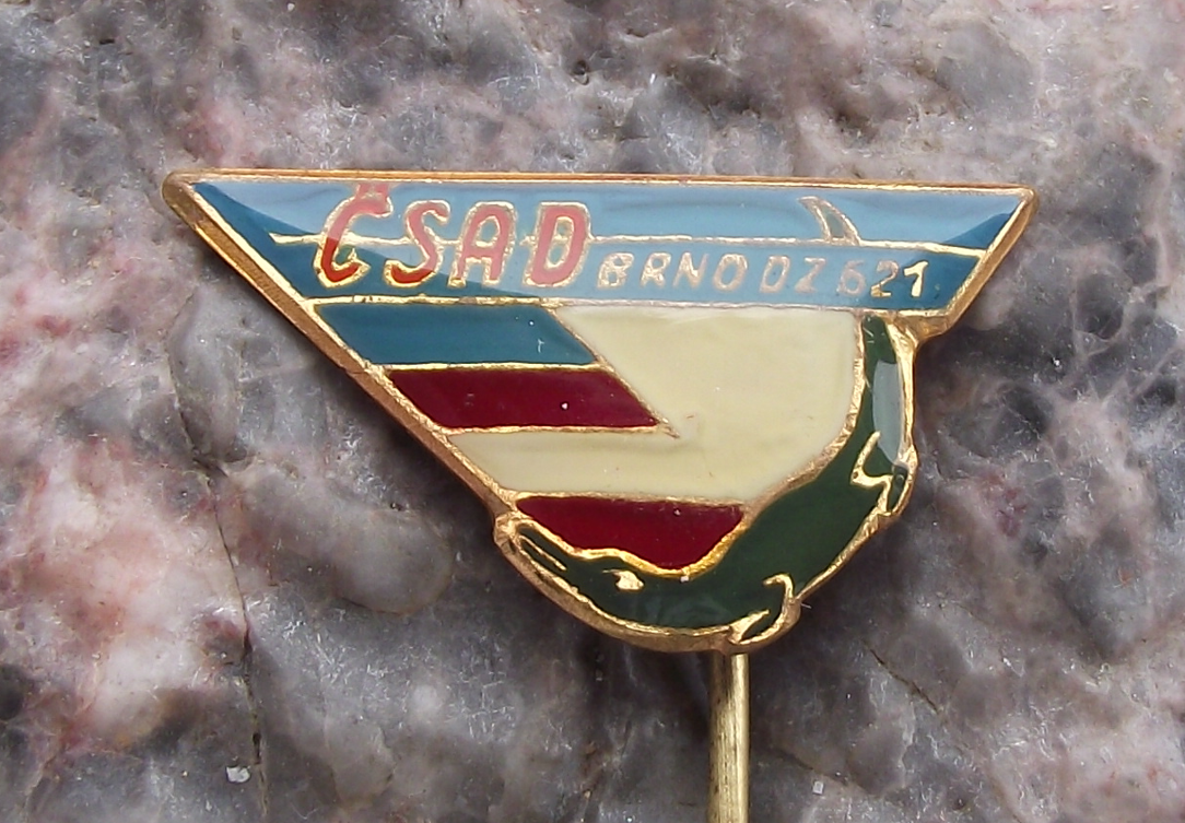 Vintage Czech City of Brno CSAD Route 621 State Bus Coach Company Pin Badge