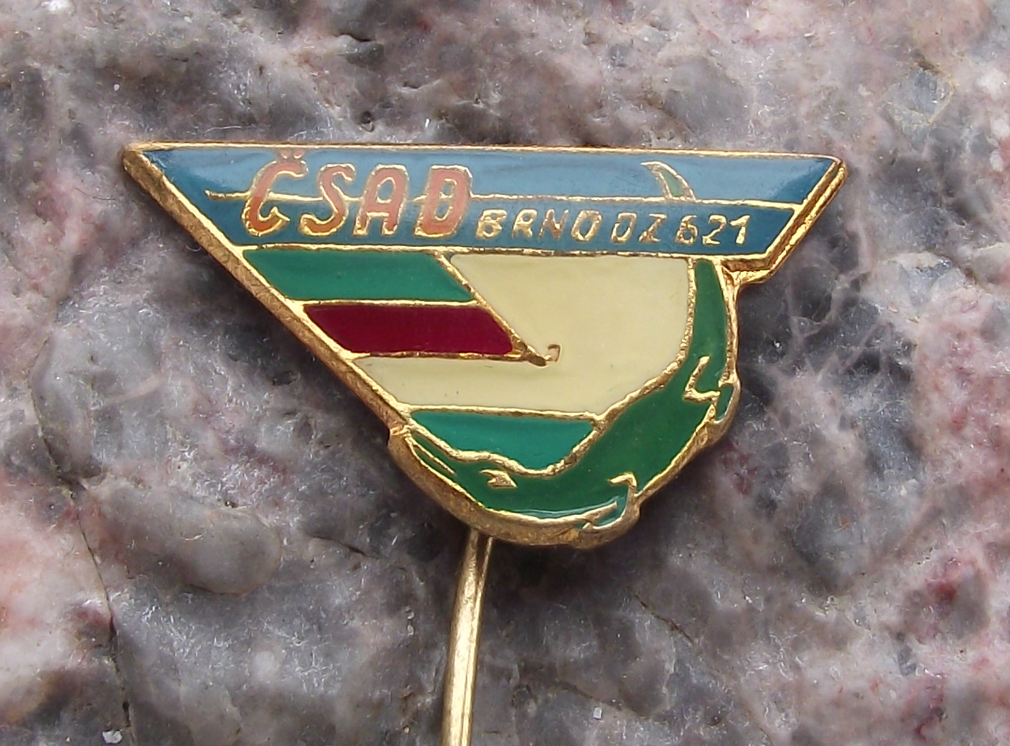Vintage Czech City of Brno CSAD Route 621 State Bus Coach Company Pin Badge