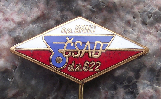 Vintage Czech City of Brno CSAD Route 622 State Bus Transport Company Pin Badge