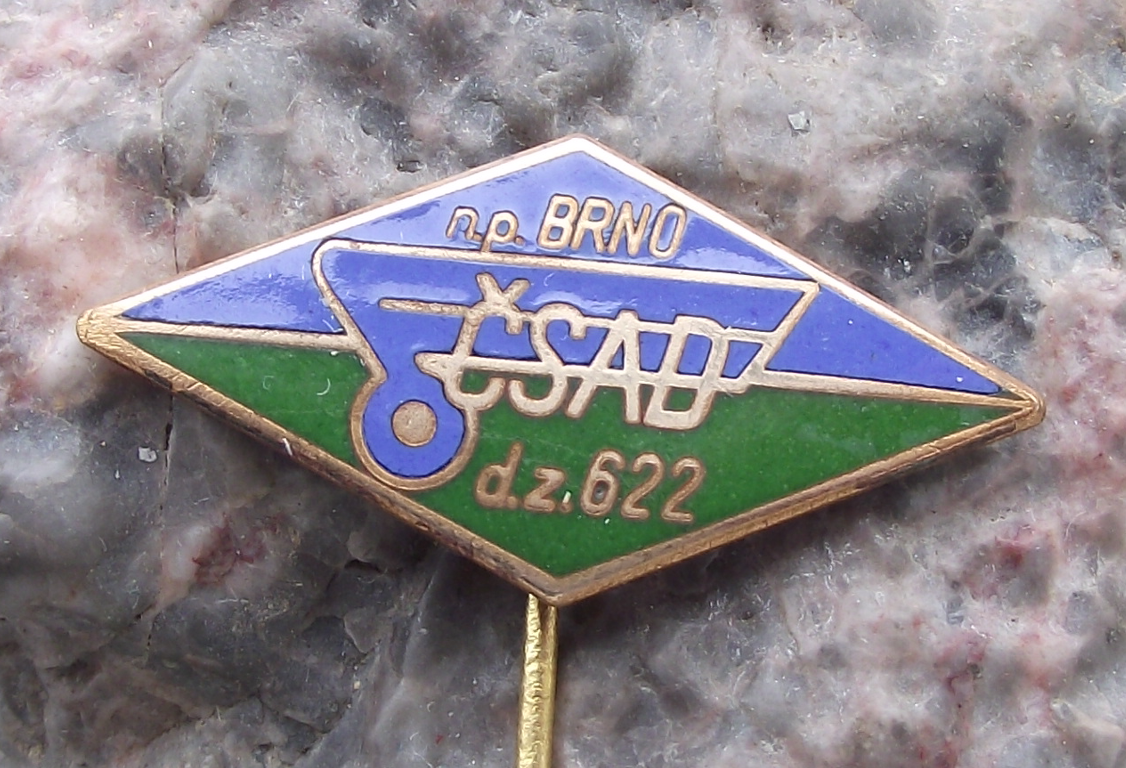 Vintage Czech City of Brno CSAD Route 622 State Bus Transport Company Pin Badge