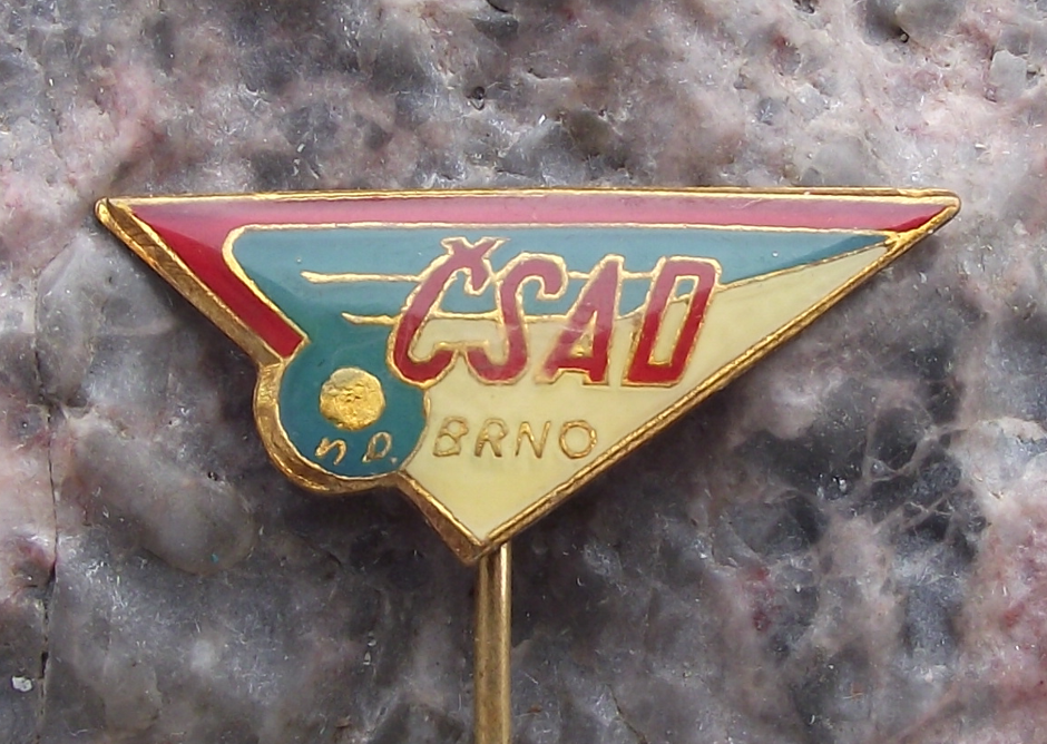 Vintage City of Brno np CSAD Bus Coach Mass State Transport Firm Pin Badge
