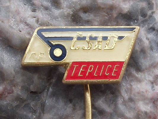 Vintage City of Teplice np CSAD Bus Coach Mass Transport Firm Pin Badge