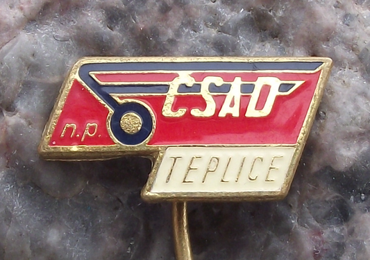 Vintage City of Teplice np CSAD Bus Coach Mass Transport Firm Pin Badge