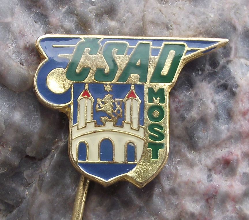 Vintage CSAD Most Bus Coach Company Transport Pin Badge