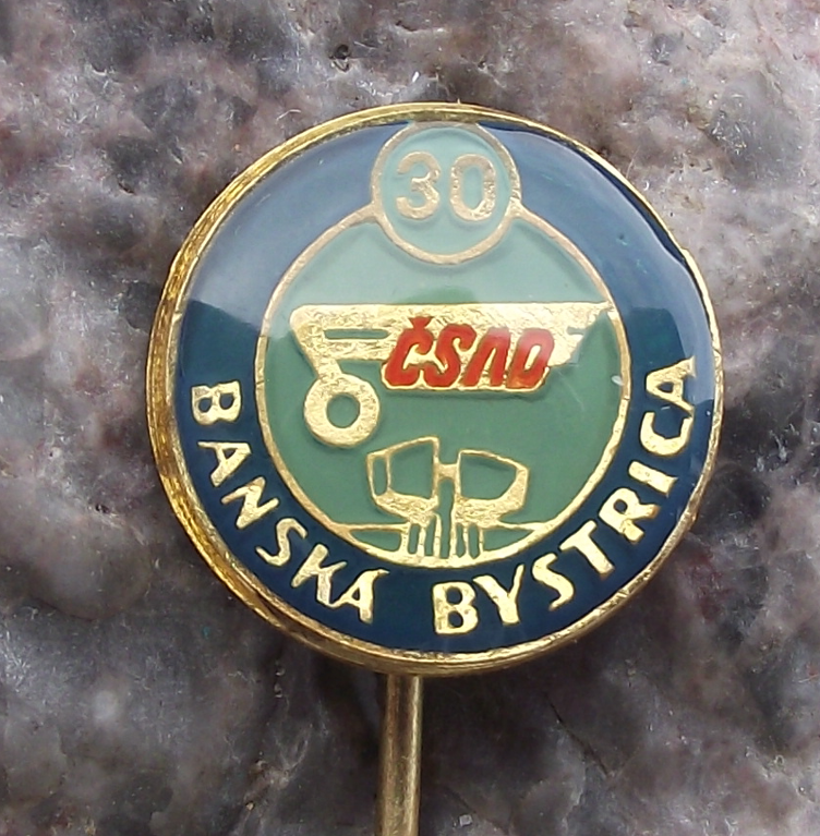 1979 Banska Bystrice Czechoslovakia CSAD Bus Coach Transport Firm Pin Badge