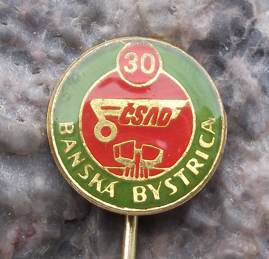 1979 Banska Bystrice Czechoslovakia CSAD Bus Coach Transport Firm Pin Badge