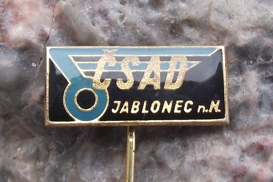 Vintage CSAD Jablonec nad Nisou Bus Coach Company Transport Pin Badge