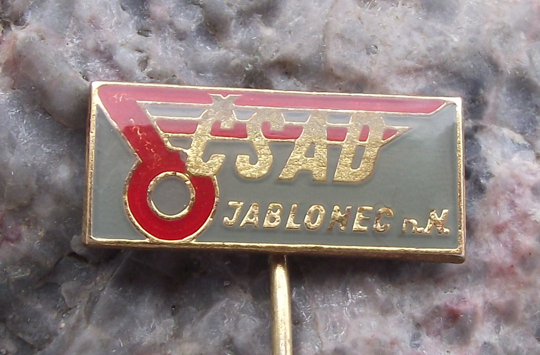 Vintage CSAD Jablonec nad Nisou Bus Coach Company Transport Pin Badge