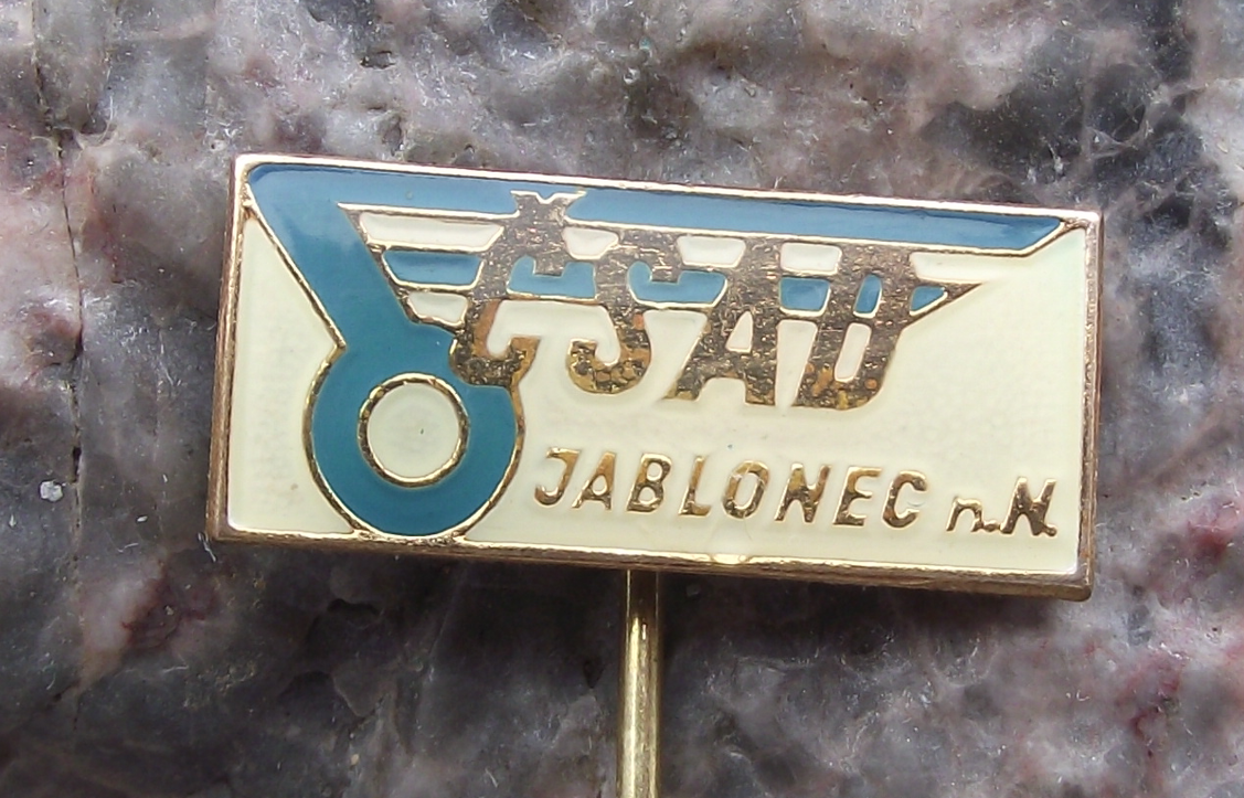Vintage CSAD Jablonec nad Nisou Bus Coach Company Transport Pin Badge