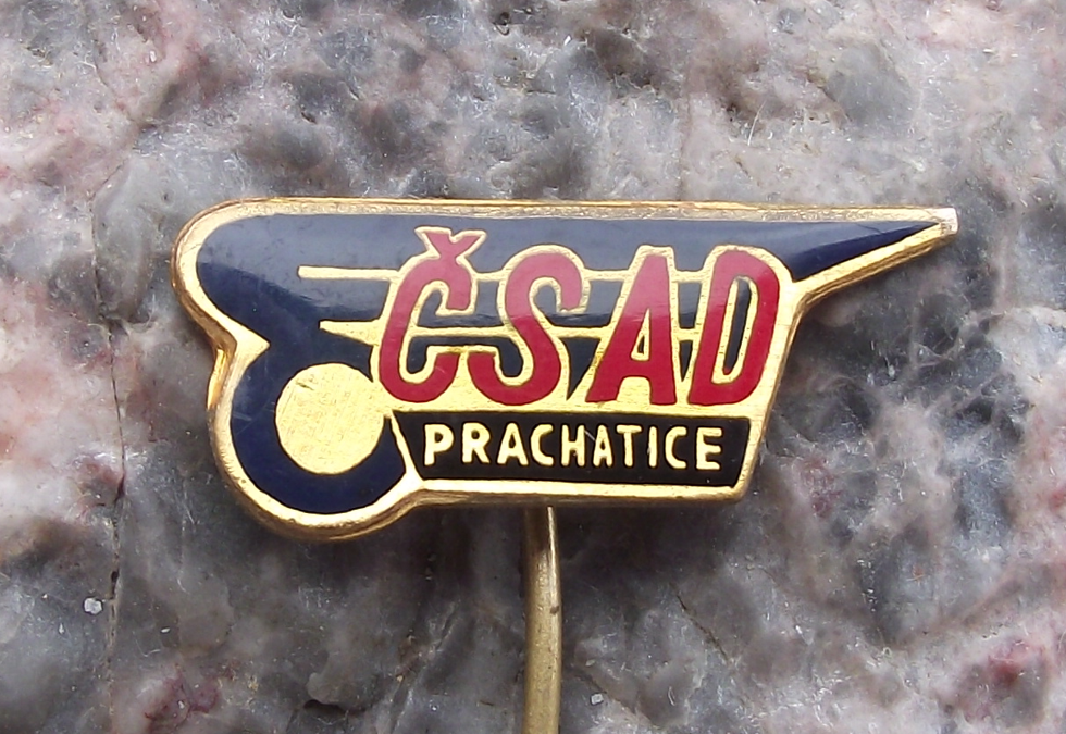 Vintage CSAD Prachatice Bus Coach Company Transport Pin Badge