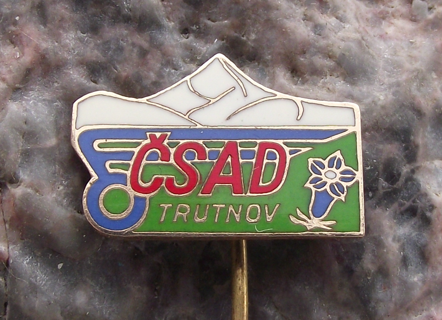Vintage CSAD Trutnov Czech Buses Coaches Network Bus Company Pin Badge
