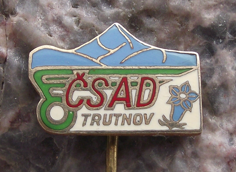 Vintage CSAD Trutnov Czech Buses Coaches Network Bus Company Pin Badge
