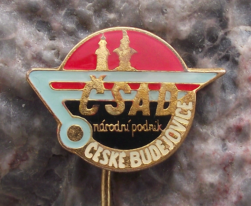 Vintage CSAD Ceska Budejovice np Bus Company Pin Badge