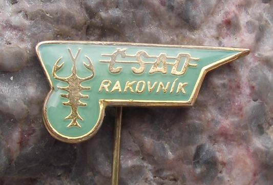 Vintage CSAD Rakovnik Czech State Bus Company Lobster Pin Badge