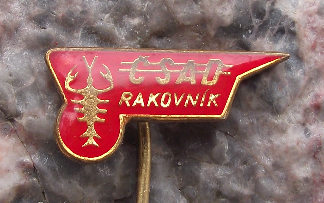Vintage CSAD Rakovnik Czech State Bus Company Lobster Pin Badge