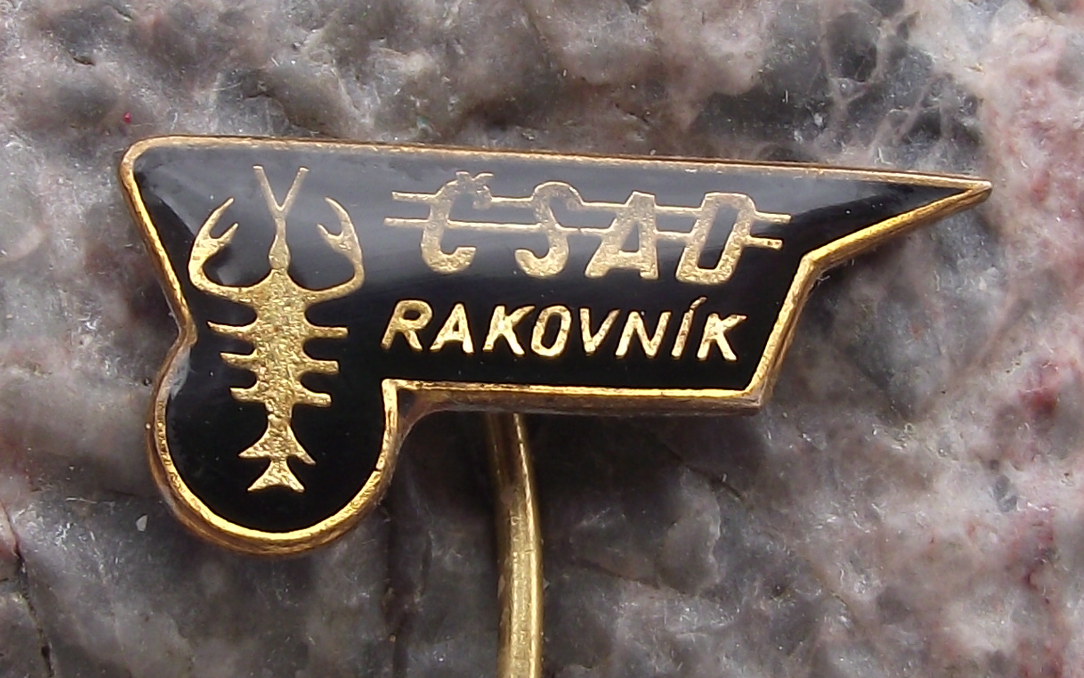 Vintage CSAD Rakovnik Czech State Bus Company Lobster Pin Badge