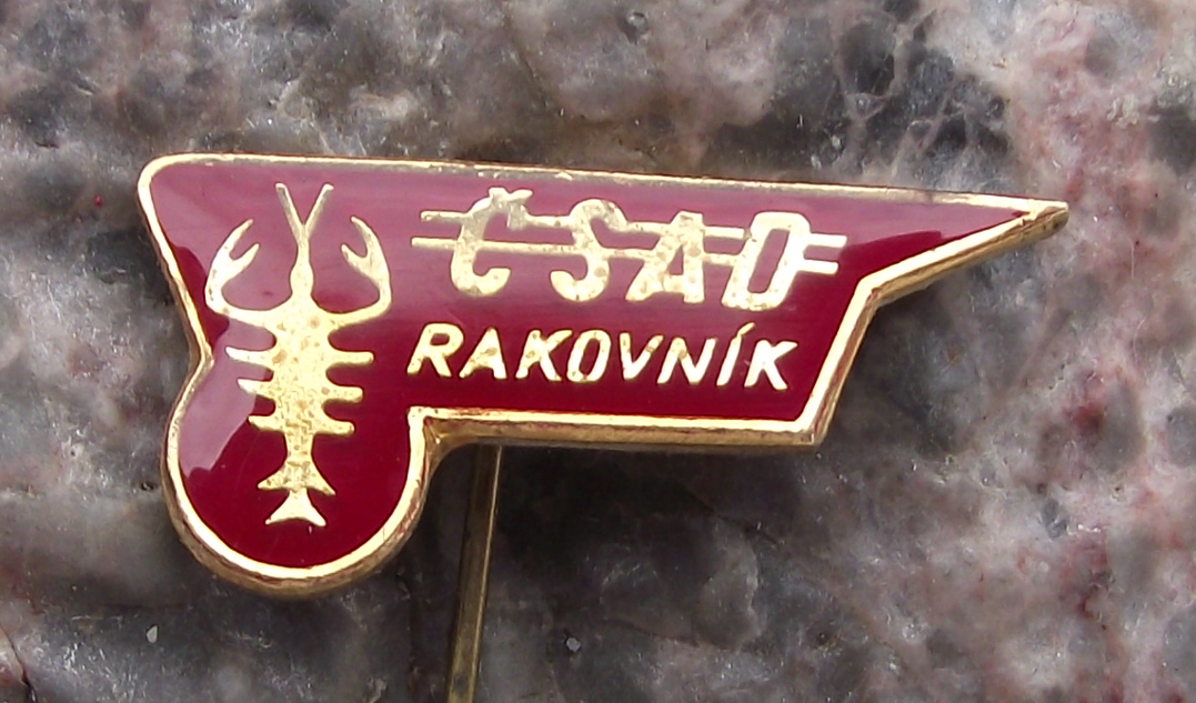 Vintage CSAD Rakovnik Czech State Bus Company Lobster Pin Badge