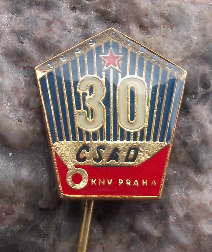 1979 CSAD Prague 30th Anniversary Czech State Bus Company Pin Badge