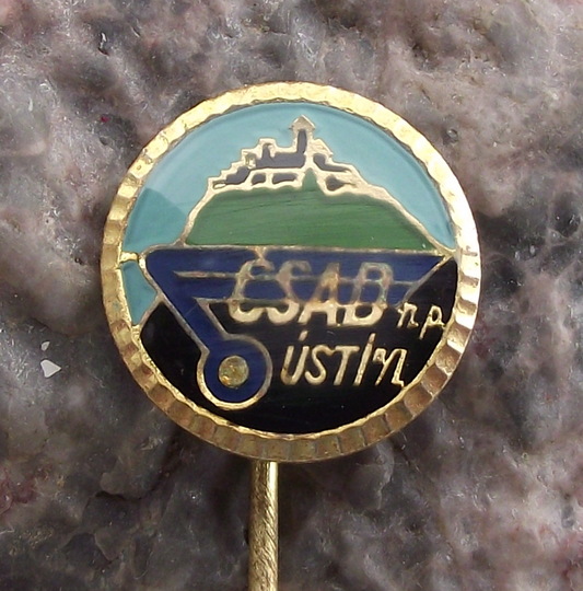 Vintage CSAD Usti nad Labem State Bus Public Mass Transport Company Pin Badge