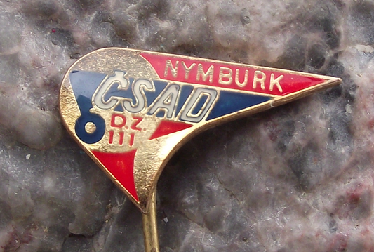 Vintage CSAD Nyburk Route 111 Czech State Bus Coach Company Pin Badge