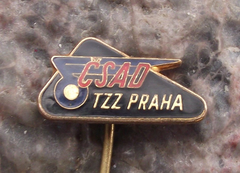 Vintage CSAD TZZ Prague Praha Czech State Bus Company Pin Badge