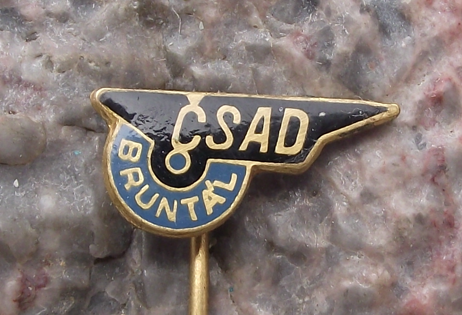 Vintage CSAD Bruntal State Bus Company Czechoslovakia Pin Badge