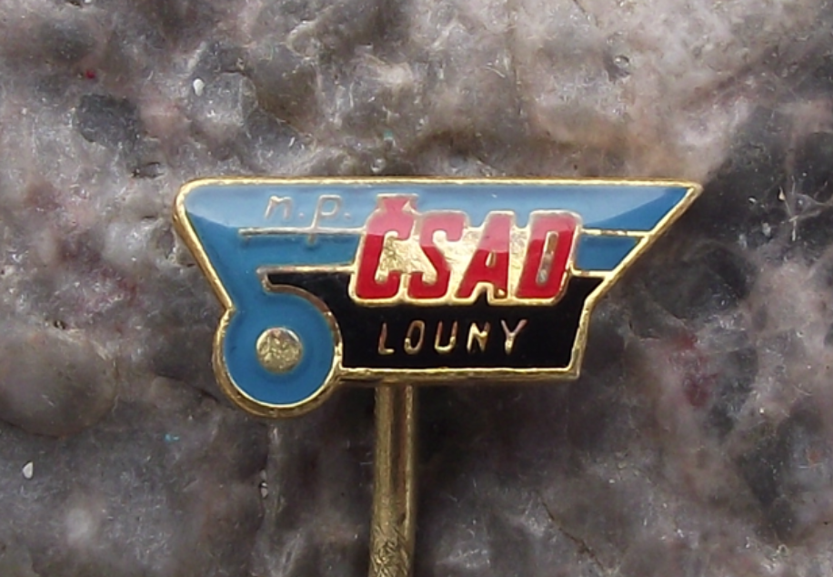 Vintage CSAD Louny n.p. Czech State Bus Company Pin Badge