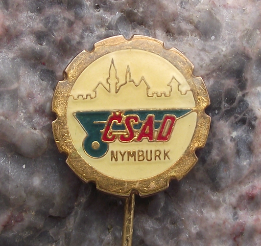 Vintage CSAD Nyburk Czech State Bus and Coach Company Pin Badge