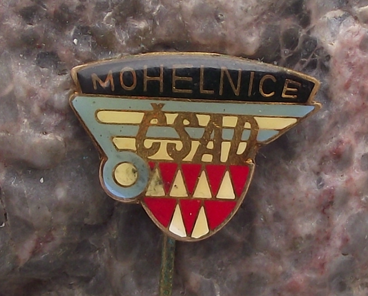 Vintage CSAD Mohelnice Czech Transport Bus Company Pin Badge