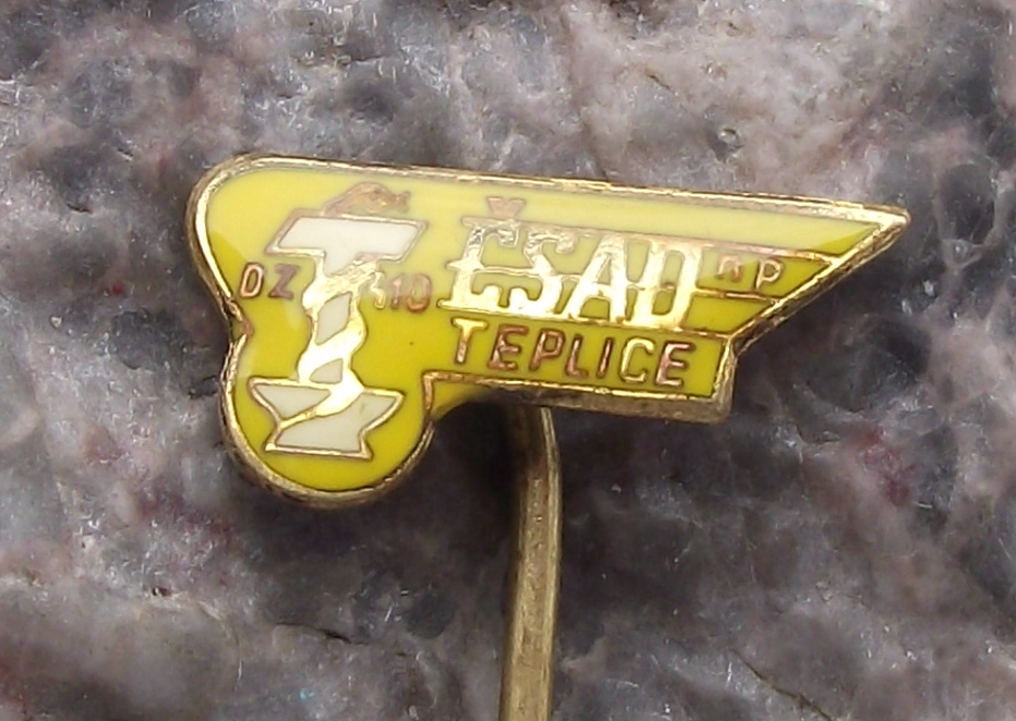 Vintage CSAD Teplice Czech Bus Company Route 10 Pin Badge