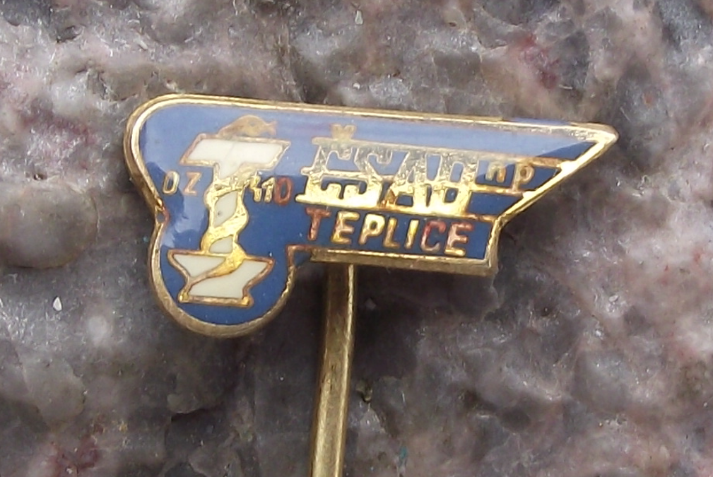Vintage CSAD Teplice Czech Bus Company Route 10 Pin Badge