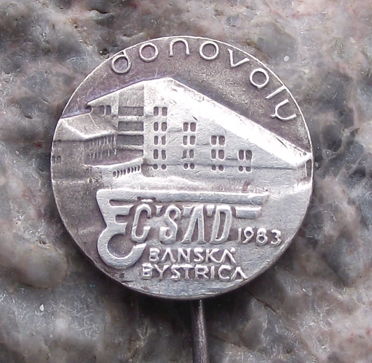 1983 CSAD Banska Bysrice Bus Coach Company Donovaly Pin Badge